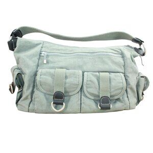 Travelon Sage Green Lots Compartments Organizer Shoulder Bag